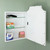 16x20 Andrea Deco Metal Framed Recessed Bathroom Medicine Cabinet with Beveled Mirror, fits 14x18 In-Wall Opening, White