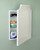 16x20 Andrea Deco Metal Framed Recessed Bathroom Medicine Cabinet with Beveled Mirror, fits 14x18 In-Wall Opening, White