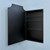 16x26 Andrea Deco Metal Framed Recessed Bathroom Medicine Cabinet with Beveled Mirror, fits 14x24 In-Wall Opening, Black