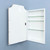 16x26 Andrea Deco Metal Framed Recessed Bathroom Medicine Cabinet with Beveled Mirror, fits 14x24 In-Wall Opening, Chrome