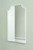 16x26 Andrea Deco Metal Framed Recessed Bathroom Medicine Cabinet with Beveled Mirror, fits 14x24 In-Wall Opening, White