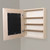 Unfinished Raised Edge Wall Mount Mirrored Medicine Cabinet 