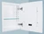 11x14 Compact "Portrait" White Flat Panel Medicine Cabinet with no mirror