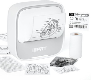 iDPRT Mini Portable Bluetooth Sticker Printer with Thermal Paper Roll