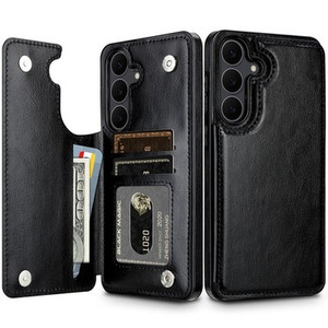 Hiandier Samsung Galaxy S25 FE PU Leather Wallet Case with Card Holder