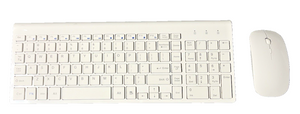 TopMate KM9000 Wireless Keyboard & Mouse Combo – Silent 2.4G White