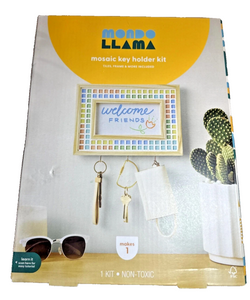 Mondo Llama Pumpkin Mosaic Key Holder DIY Craft Kit – Ages 14+
