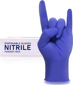 Wostar Disposable Nitrile Exam Gloves XL 100-Pack — 4mil Powder & Latex Free