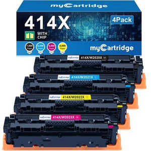 MyCartridge 414X High Yield Toner 4-Pack with Chip for HP M479 M454