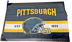 Feorafei Pittsburgh Football King Comforter Set 3-Piece 104x90"