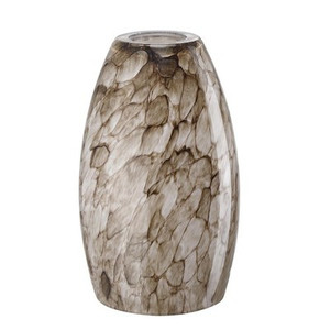 Brown River Stone Crackle Oval Glass Pendant Light Shade – 1.65" Fitter