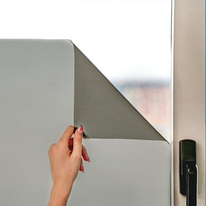 MARAPON Anthracite Grey Opaque Privacy Window Film 23.6x78.7 In