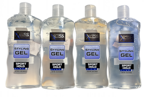 Xcess Sport Hold 10 Alcohol-Free Styling Gel 16oz – 4-Pack (64oz Total)