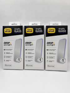 OtterBox Amplify Antimicrobial Glass Screen Protector iPhone 14 Pro 3-Pack