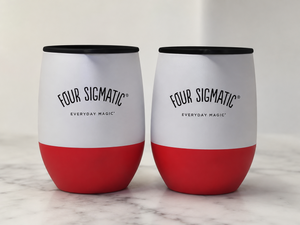Four Sigmatic ALEX 12oz Insulated Travel Mug 2-Pack with Spill-Proof Lid