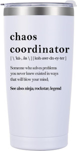 Docik Chaos Coordinator 20oz Insulated Tumbler – Funny Women's Gift