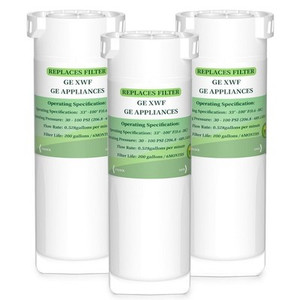 NAINCR GE XWF Refrigerator Water Filter 3-Pack – No Chip, NSF Certified