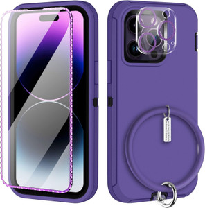 iPhone 14 Pro Heavy Duty Shockproof Case with Screen & Lens Protector