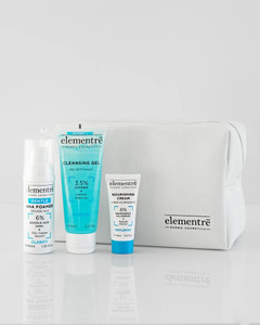 Elementre 3-Piece Travel Skincare Set – Glycolic Acid, Niacinamide & Hyaluronic Acid