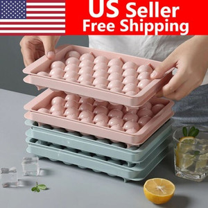 2-Pack Round Ice Ball Maker Tray – Sphere Mold for Whiskey & Cocktails