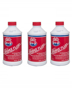 Berkebile 2+2 DOT 3 Brake Fluid Super Heavy Duty B1400 – 3-Pack 12 oz