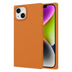 Cocomii iPhone 14 Plus Slim Matte Leather Case – Golden Brown