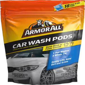 Armor All Car Wash Pods – 18-Count Pre-Measured Concentrated Tablets