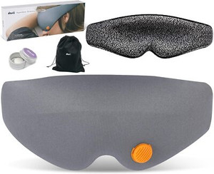 MoonSecret 3D Aroma Sleep Mask – Blackout Aromatherapy Eye Mask with Velvet Pouch