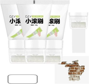 CPOGEBD Wall Repair Paste Roller 3-Pack – White Latex Touch-Up Kit