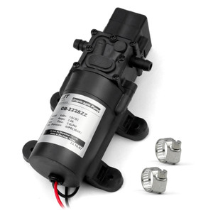 Heoneki 12V DC Diaphragm Water Pump – 42 PSI 0.7GPM Self-Priming (Open Box)