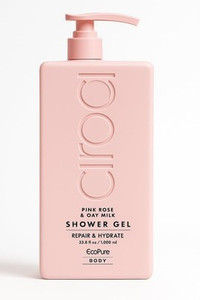 Ciroa Pink Rose & Oat Milk Shower Gel 33.8 oz – Hydrating Vegan Formula