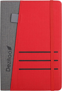 A5 Hardcover Lined Journal Notebook Red - 100GSM Thick Paper & Pen Loop