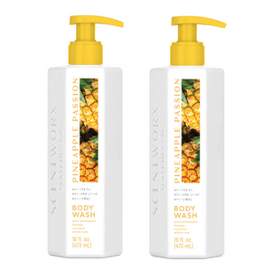 ScentWorx Pineapple Passion Body Wash 16oz – 2-Pack Tropical Mango Shower Gel