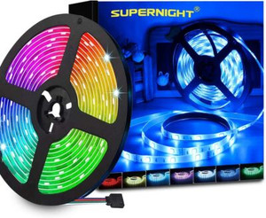 32.8ft RGB LED Strip Lights 300 LEDs Color Changing Indoor Bedroom Decor