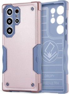 Dual Layer Samsung Galaxy S23 Ultra Case - Pink Slim Grip 10ft Drop Protection