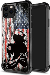 iPhone 11 Pro Max American Flag Football Bumper Case – Military Grade