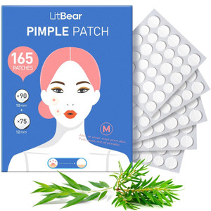 165-Piece Acne Pimple Patches – Hydrocolloid + Salicylic Acid Blemish Covers