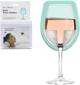 Silicone Bath & Shower Wine Glass Holder – Seafoam Patented No-Suction Grip