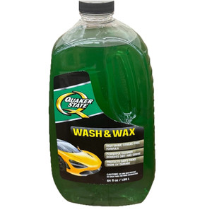 Quaker State Wash & Wax 64 oz Car Soap with Built-In Wax Protection