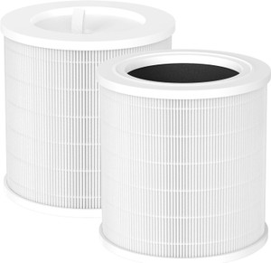 XBWW A2001 air purifier replacement filter with white 3-in-1 activated carbon and HEPA pre-filter layers, 1-pack