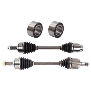 TRQ 4-piece front CV axle assemblies and wheel bearings kit for 2013-2014 Honda Accord V6 3.5L
