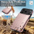 Hiandier iPhone 17 Pro Rose Gold Wallet Flip Case – PU Leather & Card Slots
