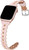 Cagos Pink Slim Leather Band for Apple Watch 38mm 40mm 41mm – Wave Pattern