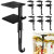 RGJ 6-Pack Christmas Stocking & Garland Mantle Hangers – Adjustable, No-Drill
