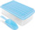 Mini Ice Cube Tray Set with Lid, Bin & Scoop – 3-Pack, BPA-Free