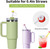 4-Pack Silicone Mushroom Straw Toppers for 10mm Stanley 30/40oz Tumblers