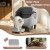 ZLAFM Smart Self-Cleaning Cat Litter Box – App Control, Multi-Cat, 11L Bin