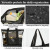 YICHFO Large Mesh Beach Bag with Detachable Insulated Cooler – Black