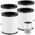 Elnuliros 4-Pack MOOKA KJ067L H13 True HEPA 3-in-1 Replacement Filters