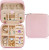 Parima Pink PU Leather Travel Jewelry Case – Velvet Interior Organizer